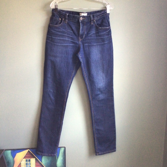 Ladies Free People skinny jeans dark blue Sz 30w&l zip&button fly - Picture 7 of 11